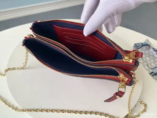 AAA Replica Ru LOUIS DOUBLE POCHETTE ZIP VUITTON 0614